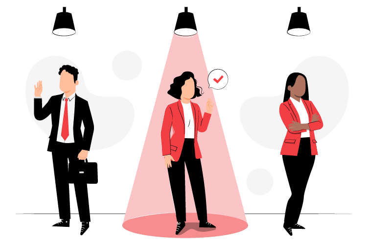 AI matching interface